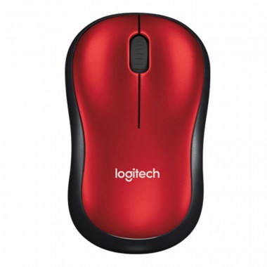 MOUSE LOGITECH M185 WIRELESS RED